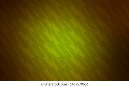 Dark Green, Yellow vector background with straight lines. Colorful shining illustration with lines on abstract template. Smart design for your business advert.