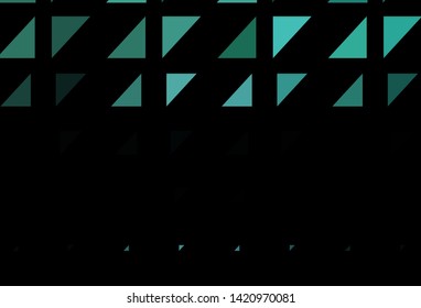 Dark Green, Yellow vector background with bubbles. Abstract illustration with colored bubbles in nature style. Pattern for beautiful websites.