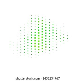 Dark Green, Yellow vector background in polygonal style. Illustration with a set of gradient rectangles. Pattern for commercials, ads.