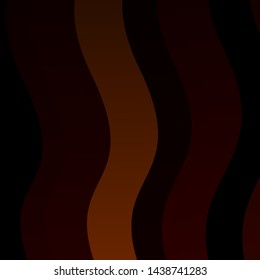 Dark Green, Yellow vector background with wry lines. Gradient illustration in simple style with bows. Best design for your ad, poster, banner.