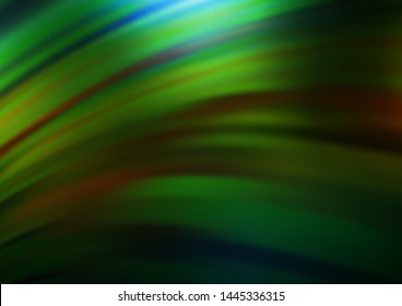 Dark Green, Yellow vector background with abstract lines. A completely new color illustration in marble style. Marble design for your web site.