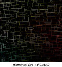 Dark Green, Yellow vector background with rectangles. Abstract gradient illustration with colorful rectangles. Design for your business promotion.