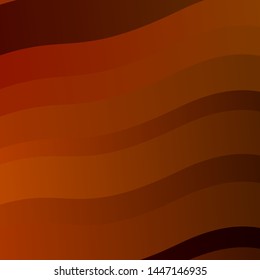 Dark Green, Yellow vector background with curved lines. Colorful illustration with curved lines. Pattern for busines booklets, leaflets