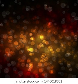 Dark Green, Yellow vector background with circles. Abstract illustration with colorful spots in nature style. Pattern for wallpapers, curtains.