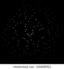 Dark Green, Yellow vector background with small and big stars. Modern geometric abstract illustration with stars. Pattern for wrapping gifts.