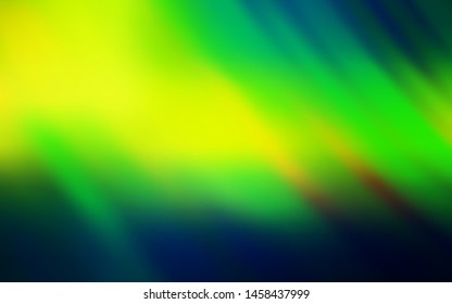 Dark Green, Yellow vector background with straight lines. Glitter abstract illustration with colorful sticks. Pattern for ads, posters, banners.