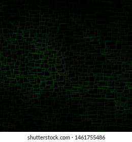 Dark Green, Yellow vector background in polygonal style. New abstract illustration with rectangular shapes. Pattern for commercials, ads.