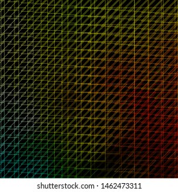 Dark Green, Yellow vector background with lines. Geometric abstract illustration with blurred lines. Template for your UI design.