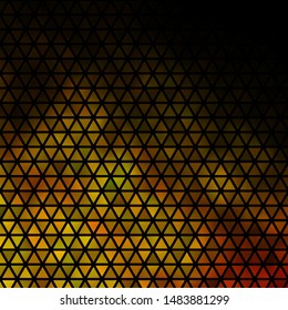 Dark Green, Yellow vector background with triangles. Modern abstract illustration with colorful triangles. Pattern for booklets, leaflets