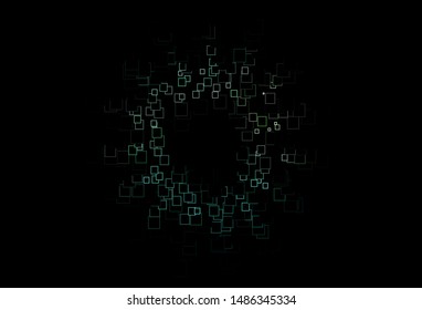 Dark Green, Yellow vector background with rectangles. Illustration with set of colorful rectangles. Pattern can be used for websites.