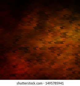 Dark Green, Yellow vector background in polygonal style. Abstract gradient illustration with rectangles. Template for cellphones.