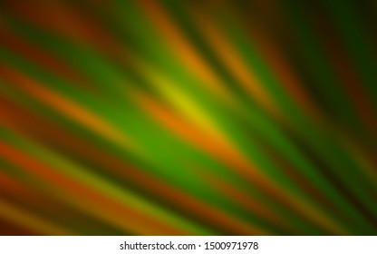 Dark Green, Yellow vector background with stright stripes. Modern geometrical abstract illustration with Lines. Pattern for your busines websites.