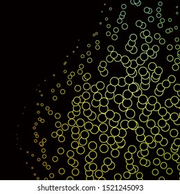 Dark Green, Yellow vector background with circles. Abstract colorful disks on simple gradient background. Pattern for websites, landing pages.