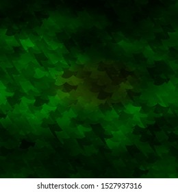 Dark Green, Yellow vector background with curved shapes. Abstract gradient illustration with colorful rectangles. Template for cellphones.
