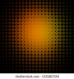Dark Green, Yellow vector background with spots. Abstract illustration with colorful spots in nature style. Design for your commercials.