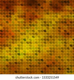 Dark Green, Yellow vector background in polygonal style. Abstract gradient illustration with colorful rectangles. Pattern for busines booklets, leaflets