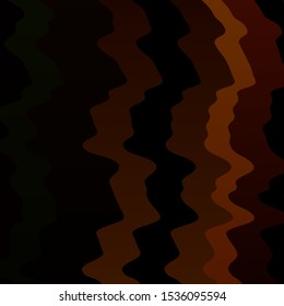 Dark Green, Yellow vector background with lines. Colorful illustration with curved lines. Best design for your posters, banners.