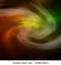 Dark Green, Yellow vector background with clouds. Abstract colorful clouds on gradient illustration. Colorful pattern for appdesign.