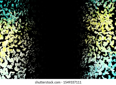 Dark Green, Yellow vector background with abstract forms. Simple colorful illustration with abstract gradient shapes. Modern design for your business card.