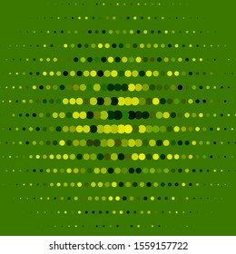Dark Green, Yellow vector background with bubbles. Abstract decorative design in gradient style with bubbles. Pattern for booklets, leaflets.