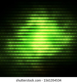 Dark Green, Yellow vector background with circles. Abstract decorative design in gradient style with bubbles. Pattern for booklets, leaflets.
