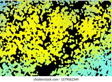 Dark Green, Yellow vector background with abstract forms. Illustration with colorful gradient shapes in abstract style. Background for a cell phone.