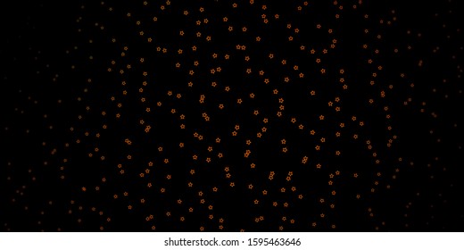 Dark Green, Yellow vector background with small and big stars. Shining colorful illustration with small and big stars. Design for your business promotion.