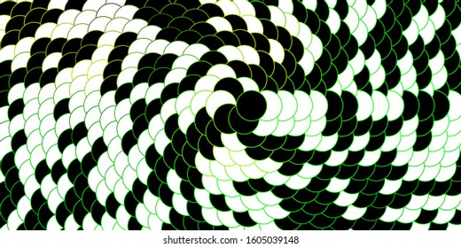Dark Green, Yellow vector background with circles. Abstract decorative design in gradient style with bubbles. Pattern for websites, landing pages.