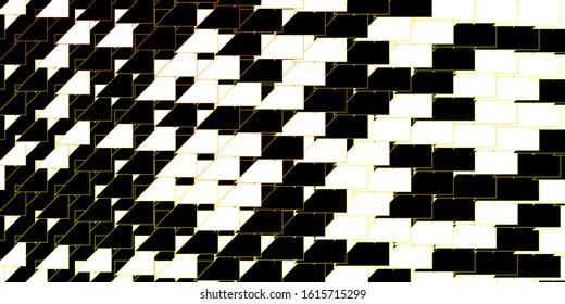 Dark Green, Yellow vector background with lines. Colorful gradient illustration with abstract flat lines. Best design for your posters, banners.