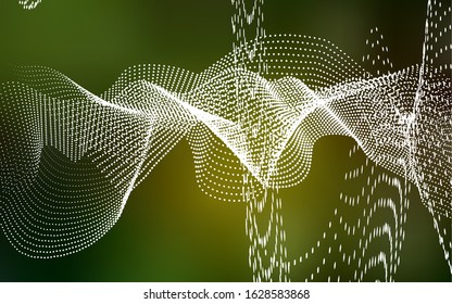 Dark Green, Yellow vector background with dots. Illustration with set of shining colorful abstract circles. The pattern can be used for beautiful websites.