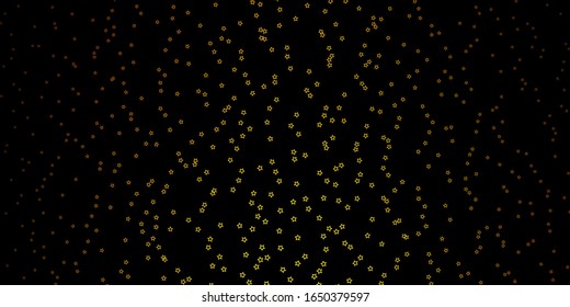 Dark Green, Yellow vector background with colorful stars. Modern geometric abstract illustration with stars. Theme for cell phones.
