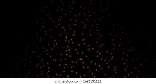 Dunkelgrün, gelbe Vektorillustration mit kleinen und großen Sternen. Farbige Illustration mit kleinen und großen Sternen. Design für Ihre Unternehmenswerbung.