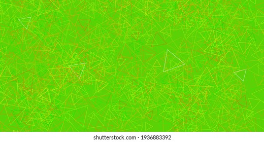 Dark Green, Yellow vector background with triangles. Simple design in abstract style with triangles, lines. An easy addition to your commertials.