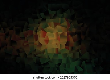 Dark Green, Yellow vector background with rectangles. Decorative design in abstract style with rectangles. Modern template for your promotion.