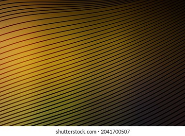 Verde oscuro, fondo vectorial amarillo con líneas irregulares. Muestra con líneas de colores, formas. Mejor diseño para su negocio.