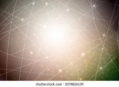 Dark Green, Yellow vector background with stright stripes. Modern geometrical abstract illustration with Lines. Best design for your ad, poster, banner.