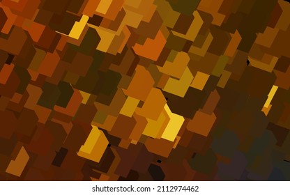 Verde oscuro, fondo vectorial amarillo en estilo poligonal. Ilustración con un conjunto de rectángulos coloridos. Mejor diseño para tu anuncio, afiche, banner.