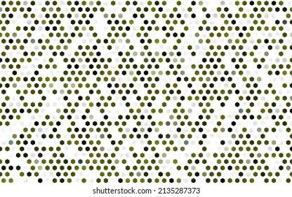 Dark Green, Yellow vector background with hexagons. Design in abstract style with hexagons. New template for your brand book.
