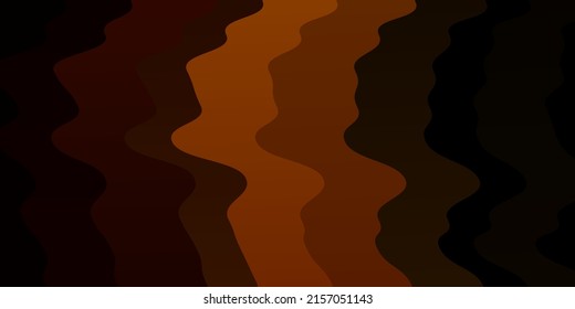 Verde oscuro, fondo vectorial amarillo con líneas. Ilustración colorida con líneas curvas. Mejor diseño para afiches, banners.