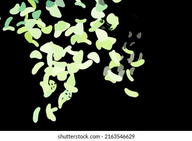 Dark Green, Yellow vector background with abstract forms. Simple colorful illustration with abstract gradient shapes. Background for a cell phone.