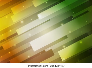Dark Green, Yellow vector background with rectangles. Rectangles on abstract background with colorful gradient. Modern template for your landing page.