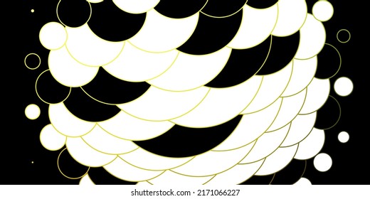Dark Green, Yellow vector background with circles. Colorful illustration with gradient dots in nature style. Pattern for websites, landing pages.