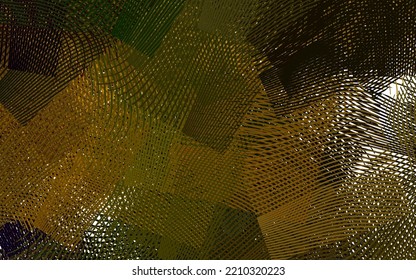 Dark Green, Yellow vector background with abstract shapes. Illustration with colorful gradient shapes in abstract style. Modern design for your business card.