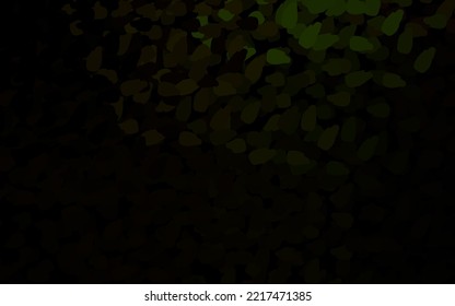 Verde oscuro, fondo vectorial amarillo con formas abstractas. Ilustración abstracta moderna con formas aleatorias coloridas. Diseño elegante para tapices.