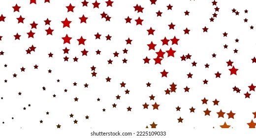 Dark Green, Yellow vector background with small and big stars. Colorful illustration in abstract style with gradient stars. Best design for your ad, poster, banner.