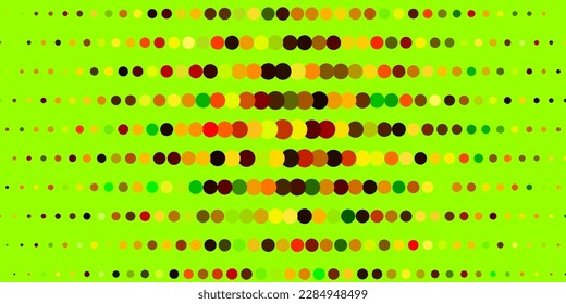 Dark Green, Yellow vector background with circles. Abstract colorful disks on simple gradient background. Pattern for business ads.