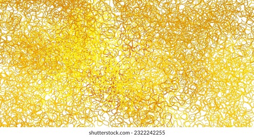 Dark green, yellow vector background with wry lines. Gradient illustration in simple style with bows. Template for cellphones.