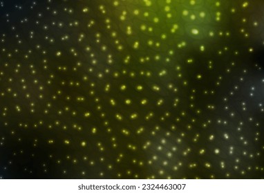 Dark Green, Yellow vector background with spots. Modern abstract illustration with colorful water drops. Pattern for textures of wallpapers.