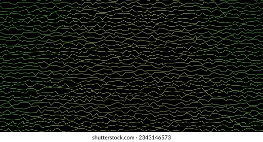 Dark Green, Yellow vector background with wry lines. Colorful illustration in abstract style with bent lines. Pattern for websites, landing pages.