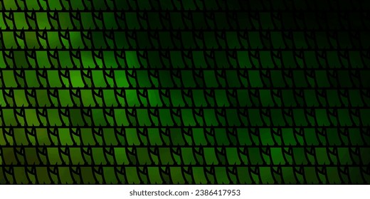Dark Green, Yellow vector background with triangles. Triangles on abstract background with colorful gradient. Best design for posters, banners.